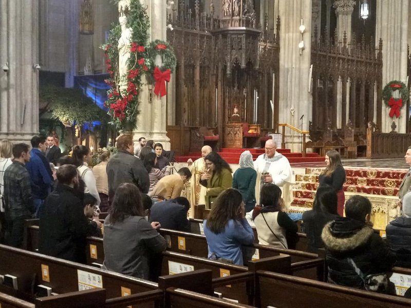 Cardinal Dolan Celebrates December Young Adult Mass at St. Patrick’s Cathedral