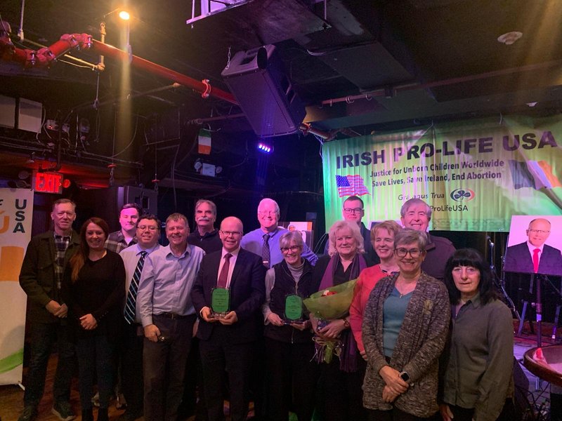 Irish Political Leader, Pro-Life Advocates Honored in Manhattan