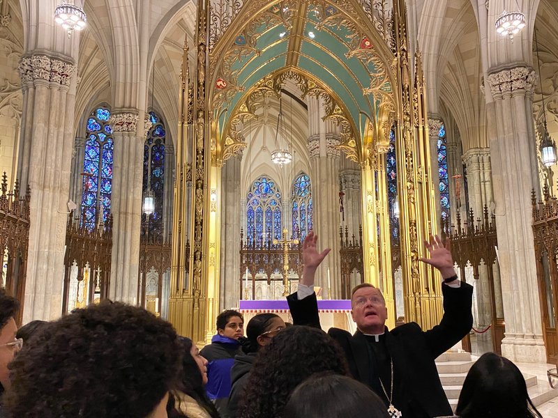 St. John Chrysostom School Students Tour St. Patrick's, Prepare for Confirmation