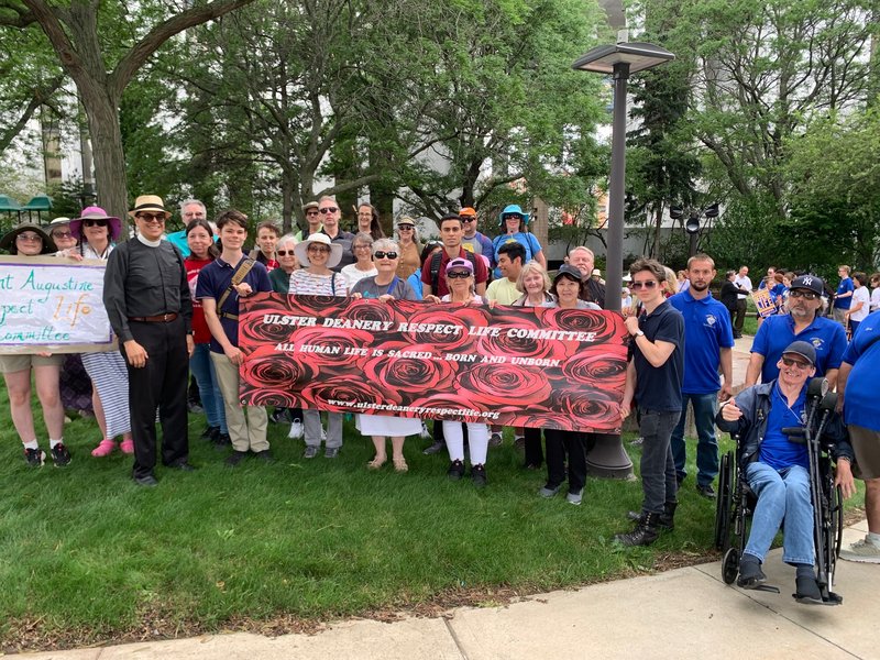 Ulster Deanery Respect Life Committee Fields Large Team at 2024 NYS March For Life