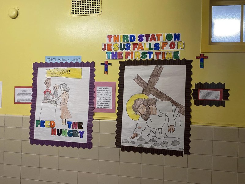 Students Create Original Stations of the Cross for Lent