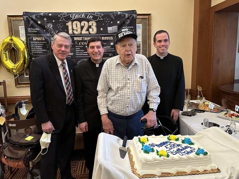 Deacon John Weir Celebrates 100th Birthday​