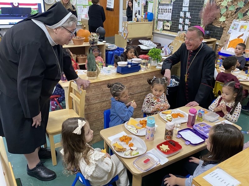 Jesus Wants to Be Your Friend, Bishop Whalen Tells St. Theresa Students