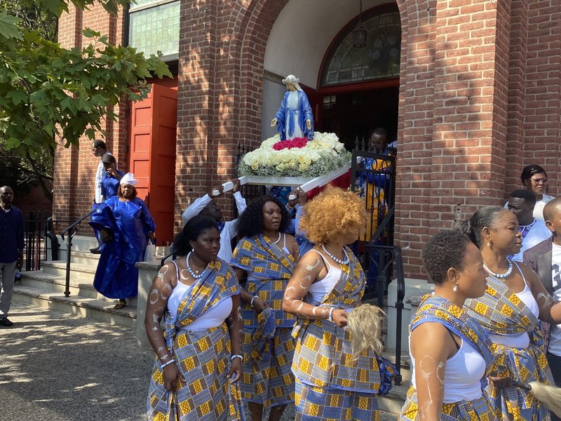 Bishop Whalen Attends West Harlem Assumption Procession