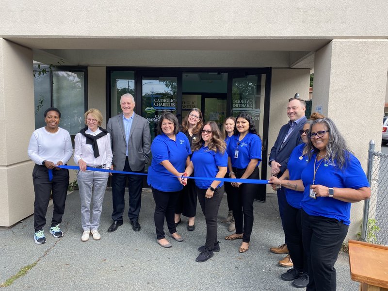 Catholic Charities Cuts Ribbon on New Monticello Food Pantry and Case Management Office in Improved Location