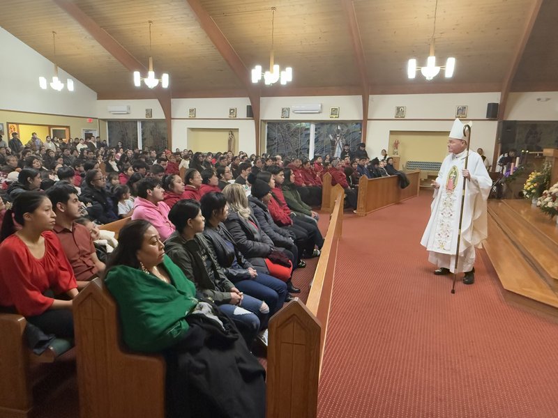 Bishop Edmund Whalen Celebrates Our Lady of Guadalupe Mass at Harriman’s Church of St. Anastasia