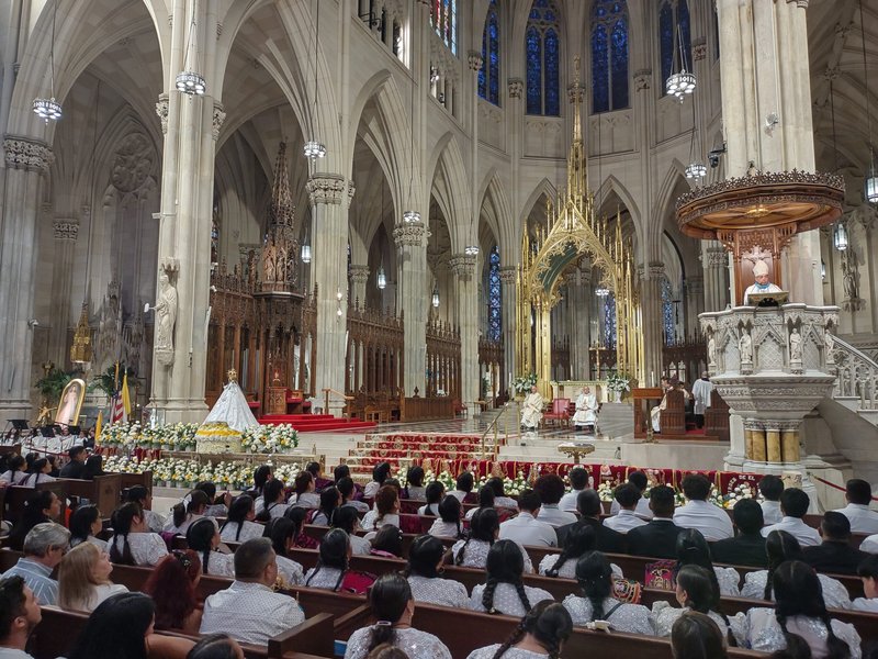 Archbishop of Quito Celebrates Our Lady of Cisne Mass at St. Patrick’s Cathedral