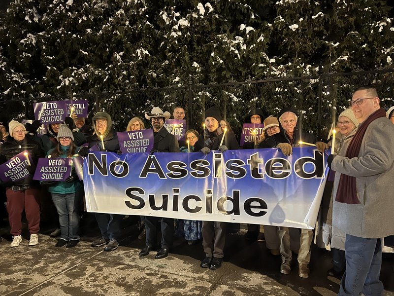 Candlelight Vigils Urge New York Governor to Veto Physician-Assisted Suicide Bill
