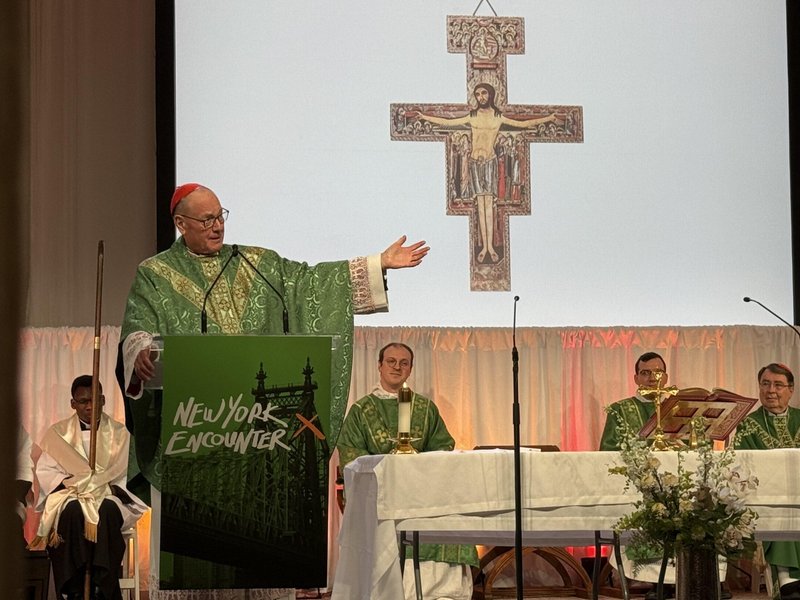 Cardinal Timothy Dolan Celebrates Mass at New York Encounter