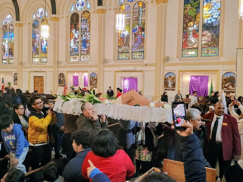 Bishop Edmund Whalen Leads Good Friday Prayer Service in East Harlem