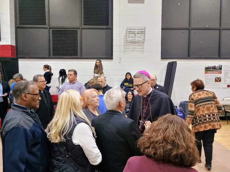 Archbishop Hicks Leads Liturgy of the Hours on Staten Island