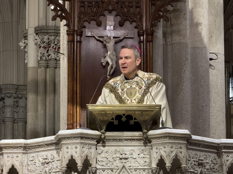 Archbishop Hicks Celebrates Mass for NYPD Holy Name Society