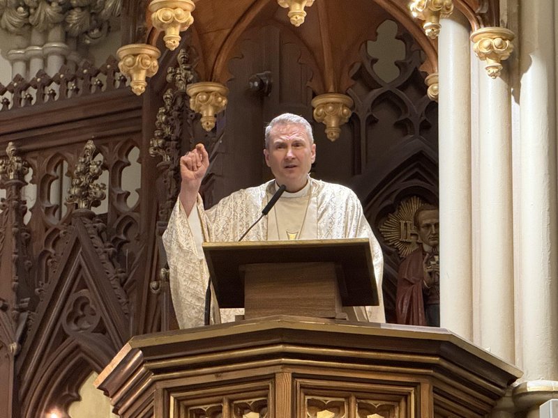 Archbishop Hicks Brings Message of Love and Belonging to Mother's Day Young Adult Mass at Old St. Patrick's
