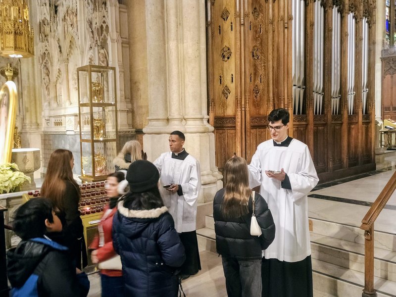 St. Joseph's Seminarians Administer Ashes at Archdiocesan Parishes