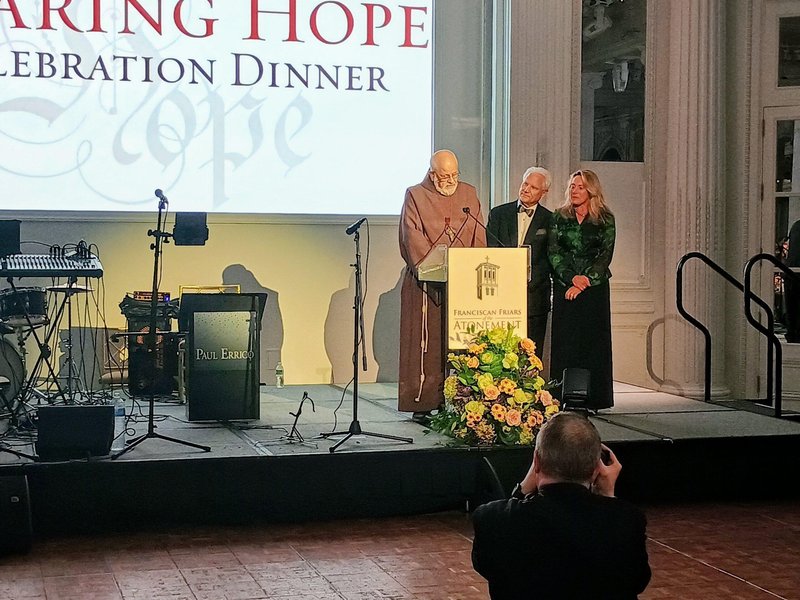 Three Prominent Supporters Honored at Franciscan Friars' Annual Dinner