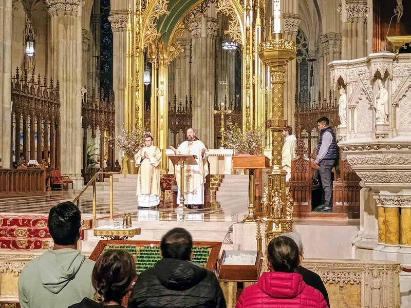 White Plains’ Father Erik Lenhart Celebrates May Young Adult Mass at St. Patrick’s Cathedral 