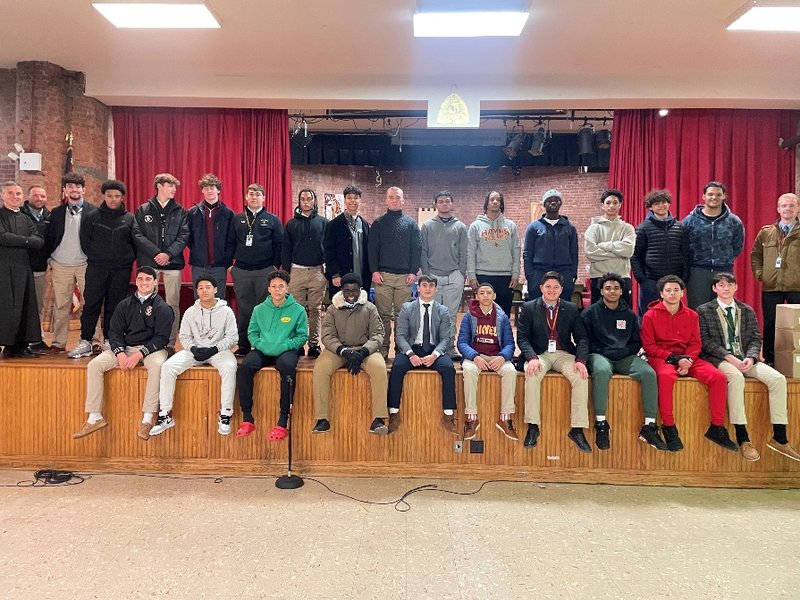 Iona Prep Delivered 75 Bags of Food to St. Charles Borromeo