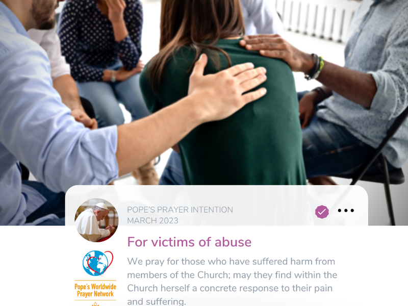 Pope's Prayer Intention March 2023: For Victims of Abuse 