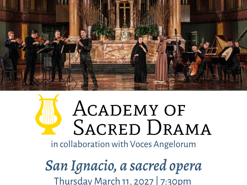 San Ignacio, a sacred opera