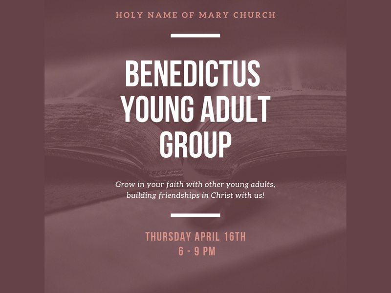 Benedictus Young Adult Group Meeting