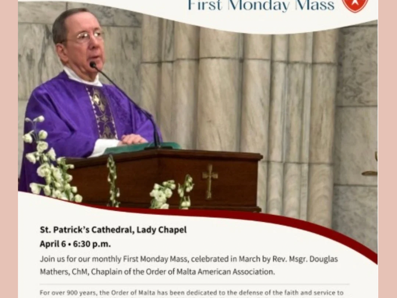 Order of Malta - First Monday Mass