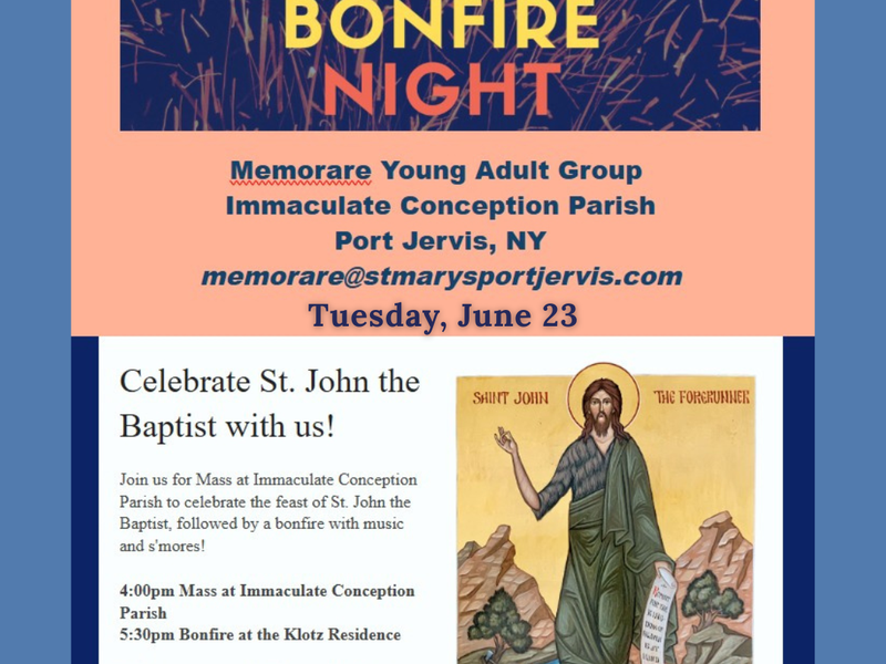 St. John the Baptist Bonfire Night