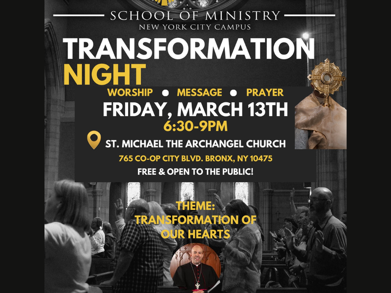 Transformation Night - Encounter School of Ministry NYC 