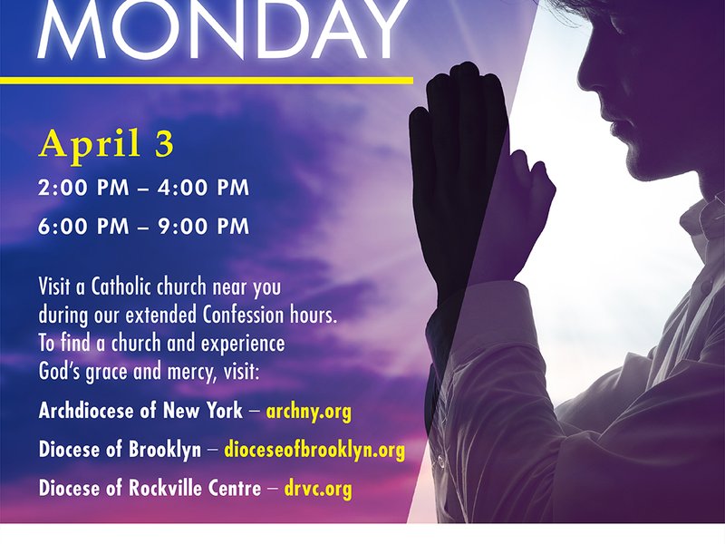 Engage with the Sacrament of Confession on Reconciliation Monday