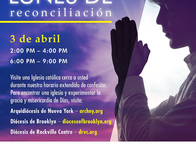 Comprométase con el Sacramento de la Confesión el Lunes de Reconciliación