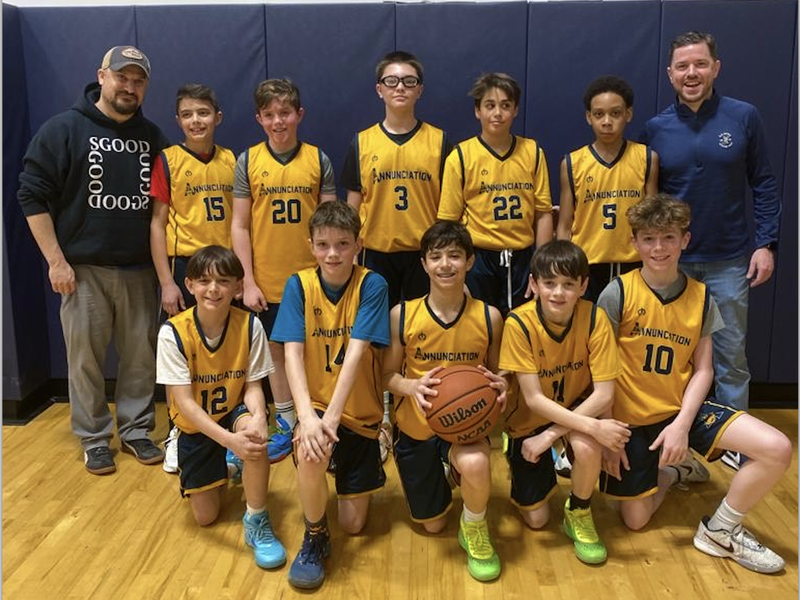 Annunciation Elementary School Wins CYO 6th Grade Boys' Basketball State Championship