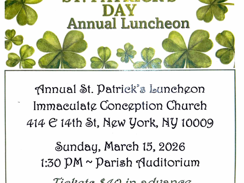 St. Patrick's Day Annual Luncheon