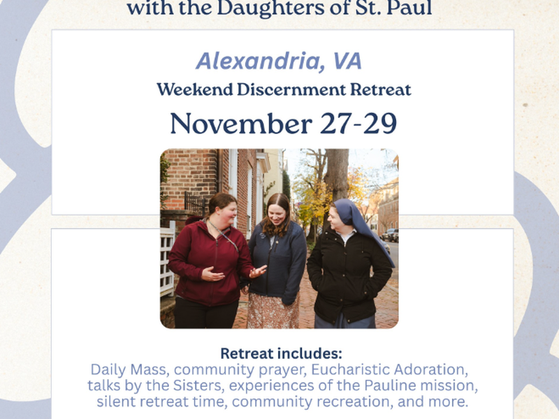 Come and See Discernment Retreat