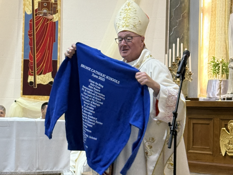 Eighth-Grade Catholic School Students Join Cardinal Timothy Dolan for Graduation Mass