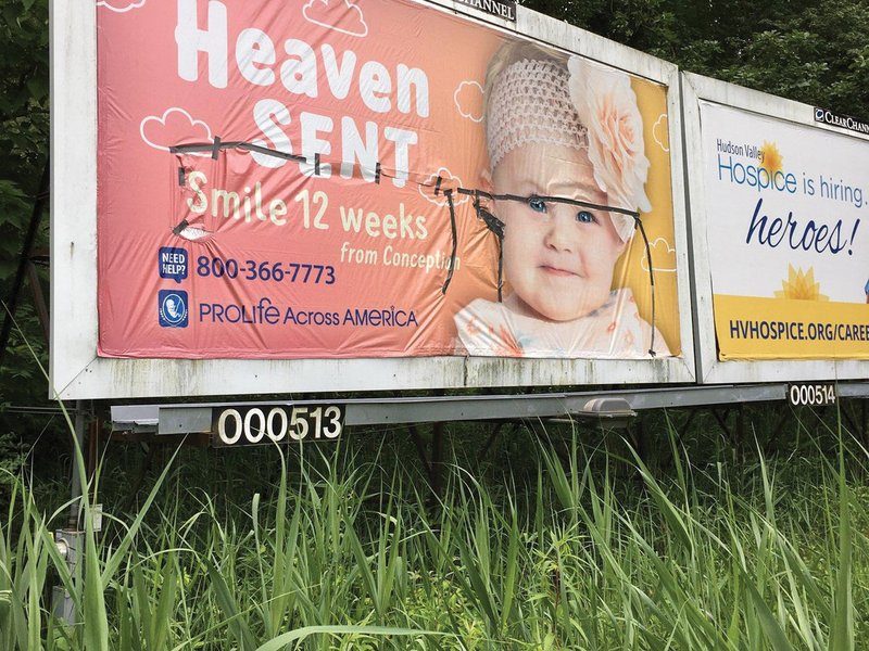 Pro-Life Billboards Vandalized in Esopus