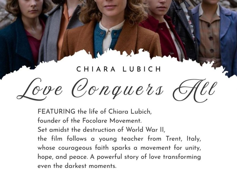 Movie & Pizza Night – Celebrating the Life of Chiara Lubich