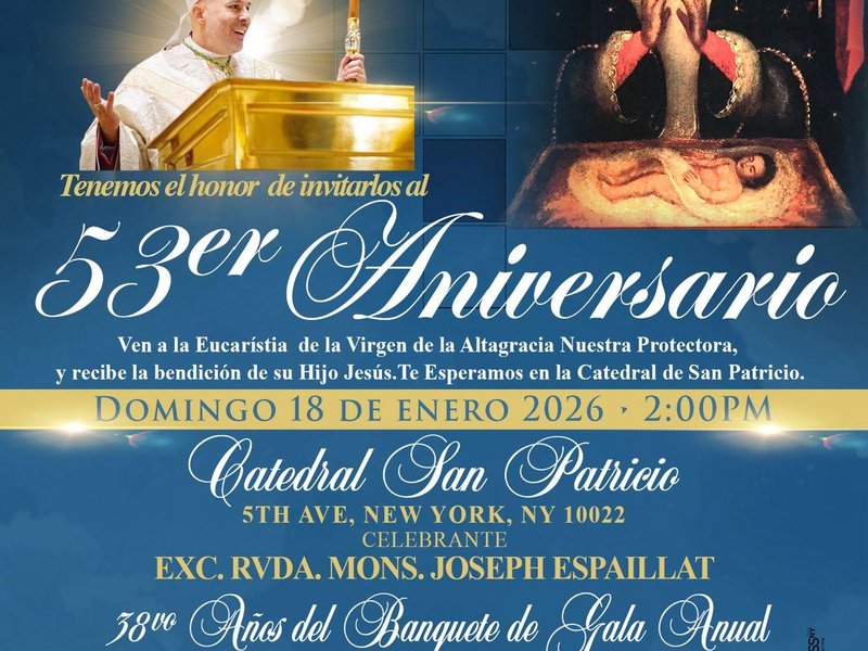 Misa en Honor a Nuestra Señora de la Altagracia