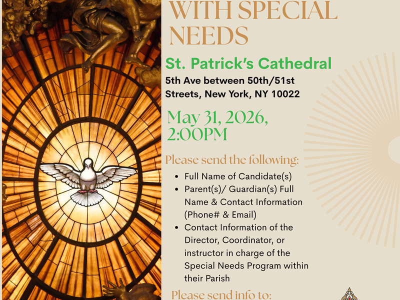 Confirmation Mass for Youth with Special Needs