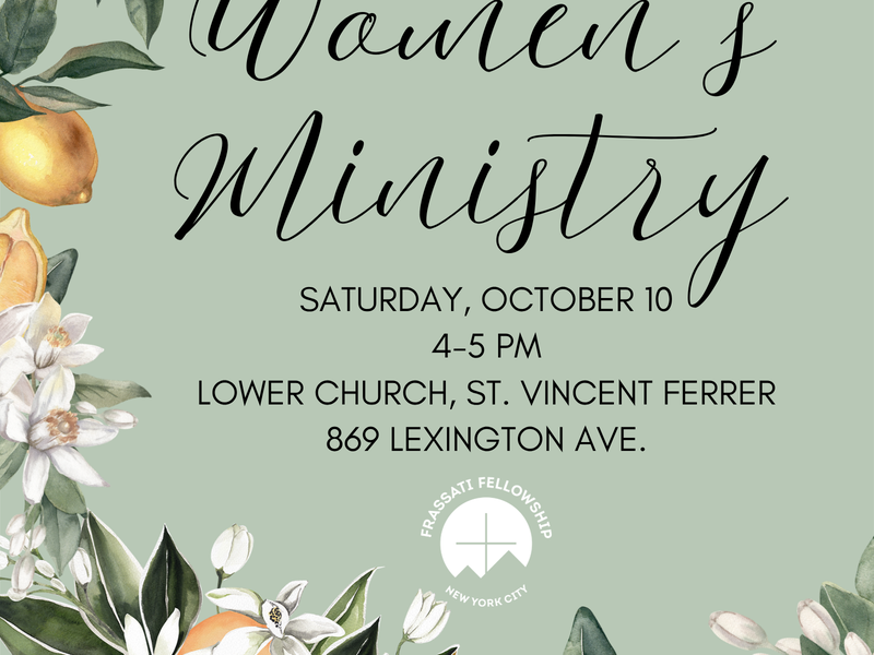 Frassati Event - Women's Ministry