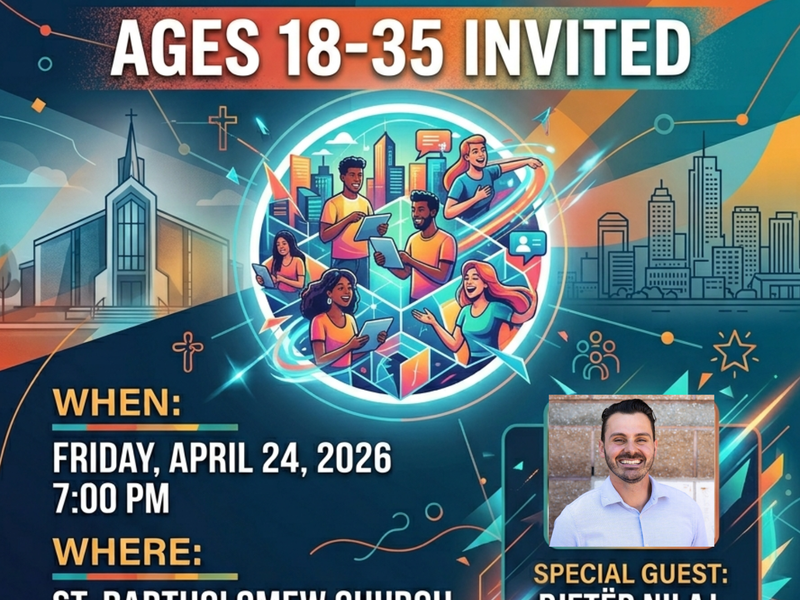 Young Adult Ministry Start-Up Meeting - Build. Belong. Believe