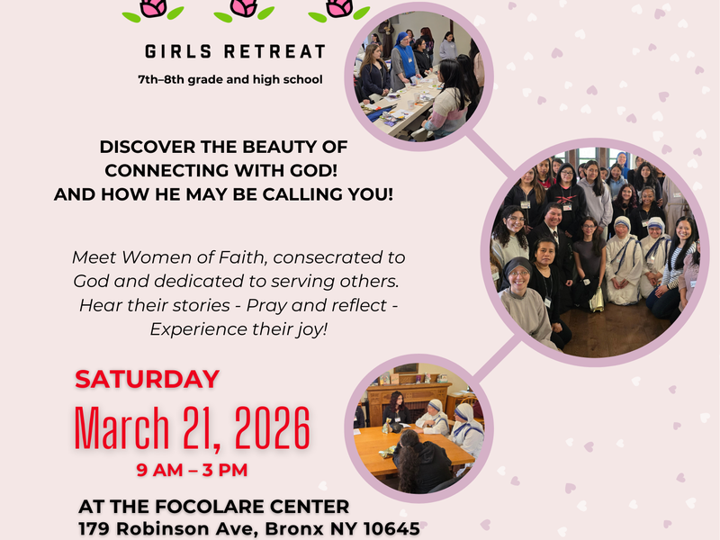 Teen Girls Vocation Retreat – “Capture My Heart”