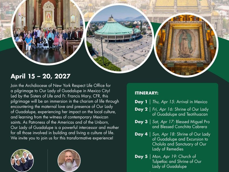 Pilgrimage to Our Lady of Guadalupe, Mother of Life
