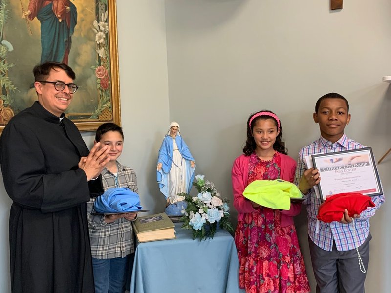 Kingston Area Knights of Columbus Give Awards to Three Parishioners of Presentation-Sacred Heart in Essay Contest