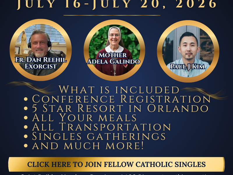 365 Catholic Singles Community & Newsletter - Medjugorje Conference 2026