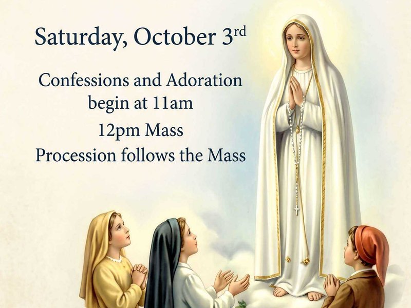 Special Mass Honoring Our Lady of Fatima
