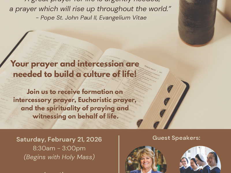 Prayer for Life Formation Day