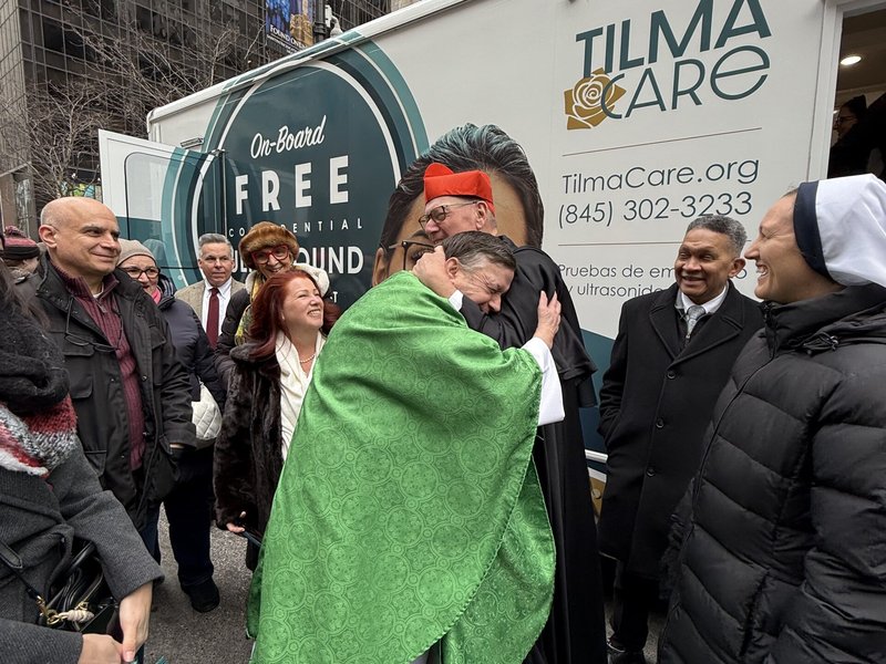 Cardinal Timothy Dolan Blesses New Mobile Ultrasound Van for Gianna’s House in Brewster