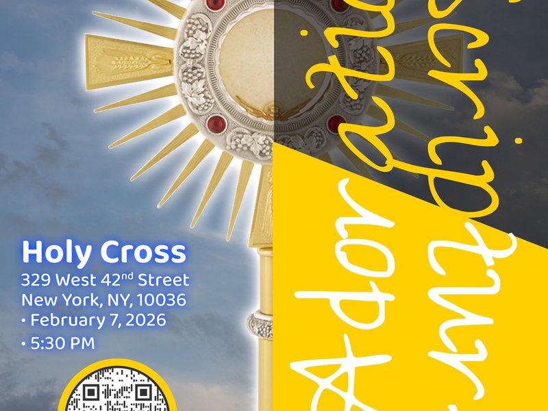 Christ-in-the-City - Young Adults Community Adoration + Scripture & SNACKS at Holy Cross NYC
