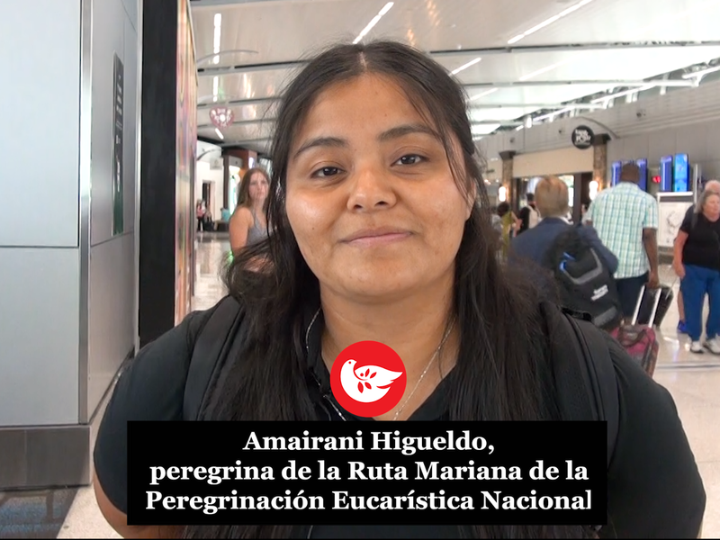 Peregrina comparte su testimonio de fe y renovación al finalizar el Congreso Eucarístico Nacional