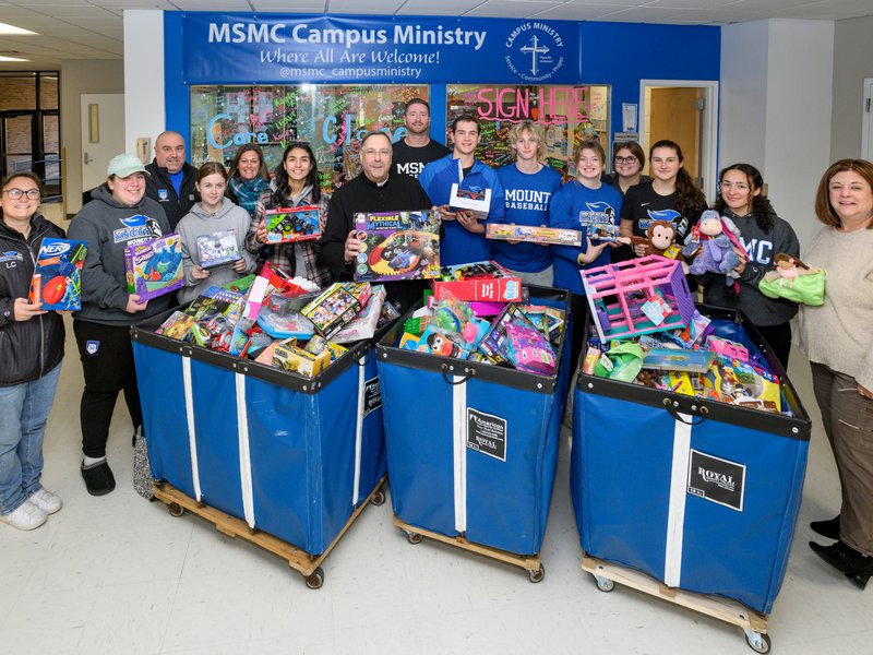 Mount St. Mary College Drive Donates 1,000 Toys to Catholic Charities