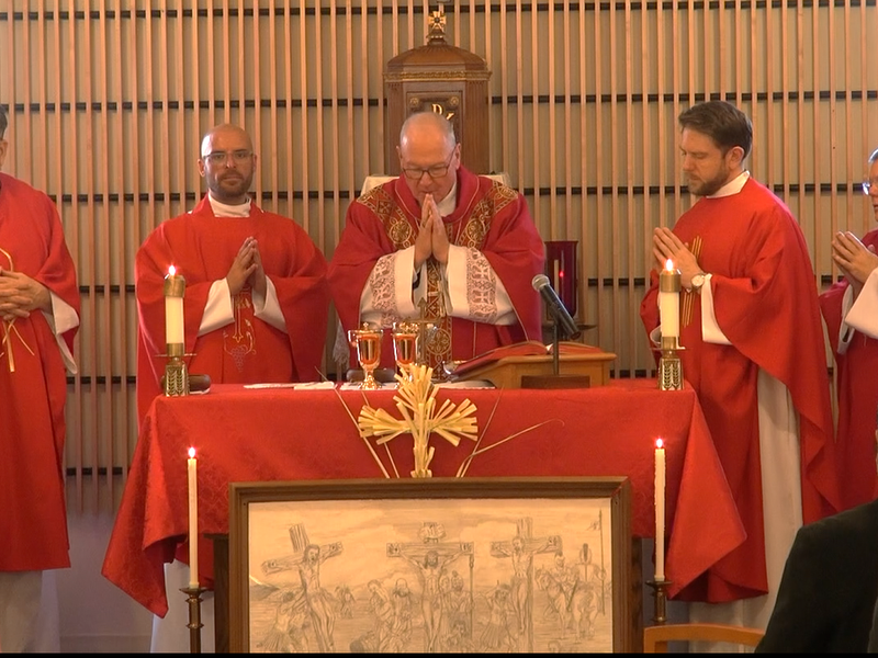 Cardenal Dolan celebró Misa de Domingo de Ramos en Abraham House | Cardinal Dolan Celebrated Palm Sunday Mass at Abraham House